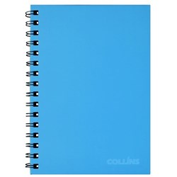 Collins Hardcover Spiral Notebook Ice Blue 200 Pages