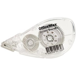 OfficeMax Correction Tape Front Operating 5mm x 8m
