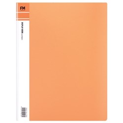 FM Pastel A4 Display Book 20 Pocket Sunset Orange