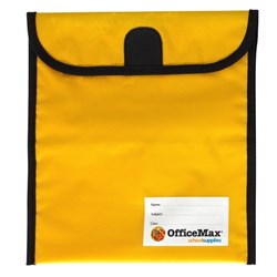 OfficeMax Journal Bag Large Hook & Loop Fastener 330x360mm Teal