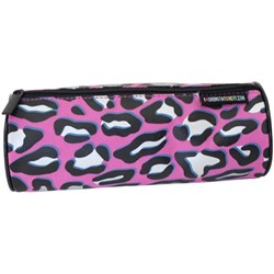 Powell Pencil Case Leopard Print Purple 210mm