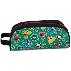 Powell Pencil Case Happy Monsters Green 210mm