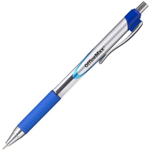 PEN BALLPOINT OFFICEMAX RETRACTABLE & GRIP MEDIUM BLUE BTS Products