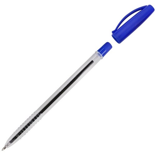 officemax blue ballpoint pens medium tip pack of 10 officemax