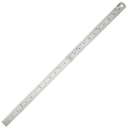 Steel Ruler Metric Imperial 60cm OfficeMax MySchool