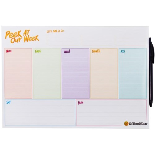 officemax magnetic weekly planner pen officemax myschool weekly organiser