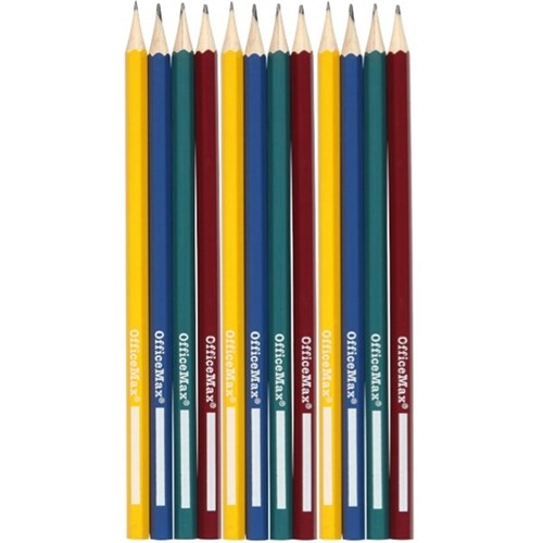 OfficeMax HB Pencils With Nameplate, Pack of 12 OfficeMax MySchool
