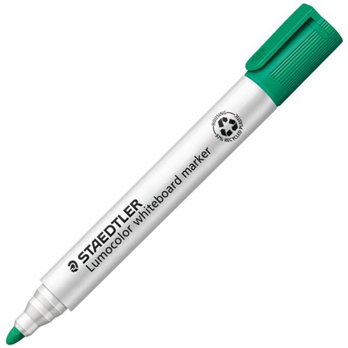 Staedtler Lumocolor Green Whiteboard Marker Bullet Tip OfficeMax