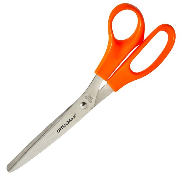 OfficeMax Standard Scissors 210mm Orange OfficeMax MySchool