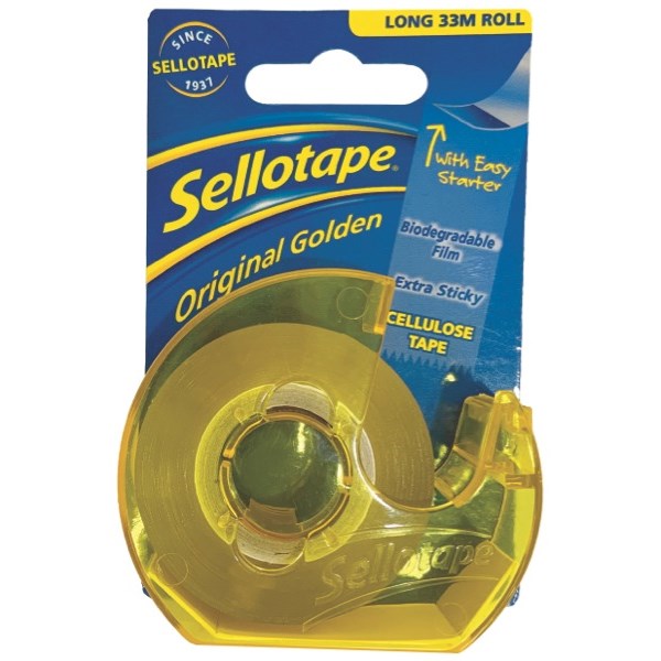 Sellotape Cellulose Tape & Dispenser 18mm x 33m OfficeMax MySchool