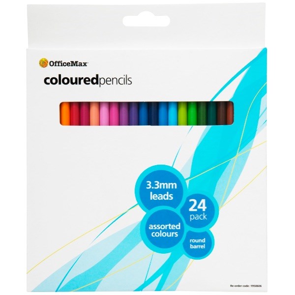 OfficeMax Coloured Pencils, Pack of 24 OfficeMax MySchool