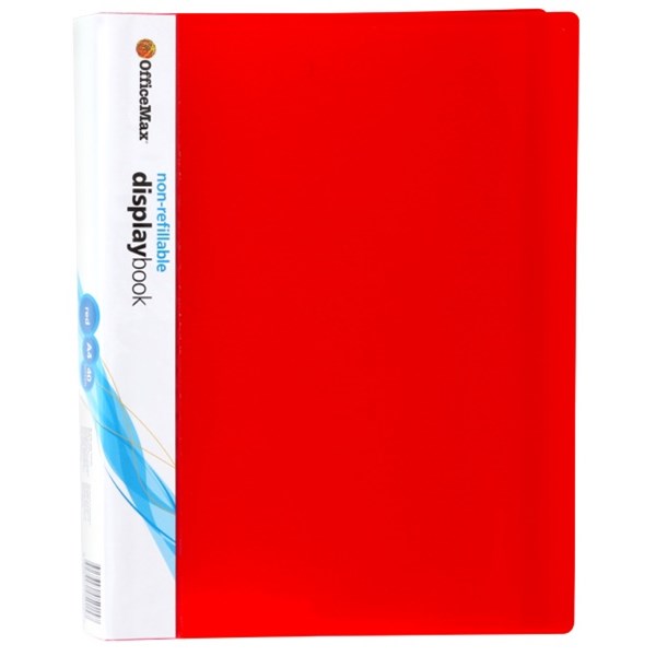 OfficeMax A4 Display Book 40 Pocket Red OfficeMax MySchool