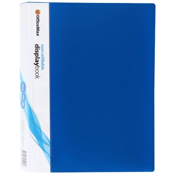 OfficeMax A4 Display Book 60 Pocket Blue OfficeMax MySchool