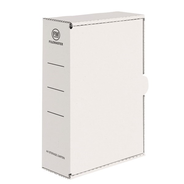 FM Storage Box File A4 White OfficeMax MySchool