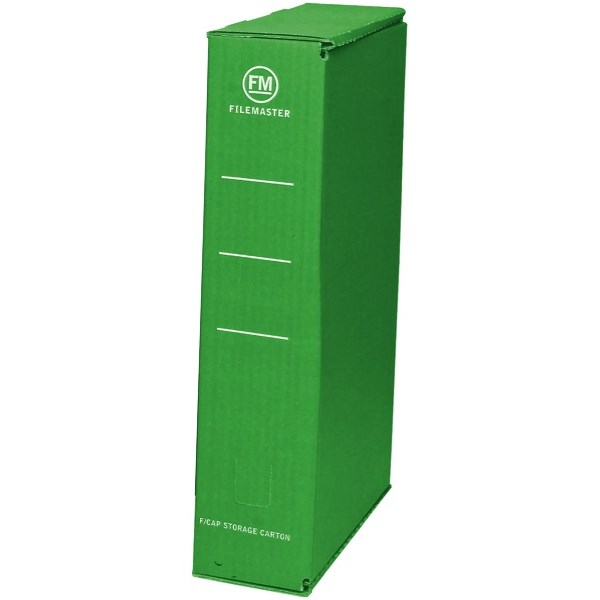 FM Coloured Storage Box File Foolscap Green OfficeMax MySchool