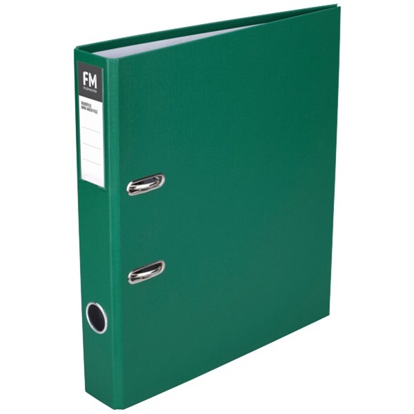 FM Radofile Mini Lever Arch File A4 Green OfficeMax MySchool