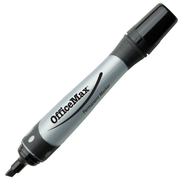 OfficeMax Black Permanent Marker Chisel Tip OfficeMax MySchool
