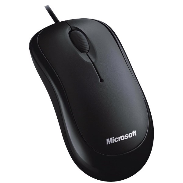 Isse er der brydning Microsoft Basic USB Wired Optical Mouse Black | OfficeMax MySchool