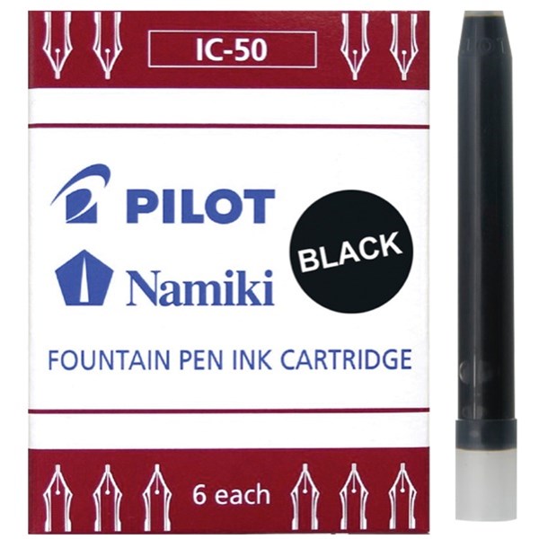 Pilot Fountain Pen Ink Cartridge Refills, Pack of 6 OfficeMax MySchool