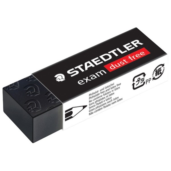 Staedtler Eraser DustFree Large Black OfficeMax MySchool