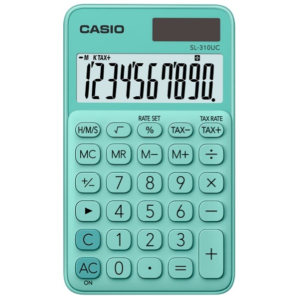 Casio SL310UCGN Handheld Calculator Green OfficeMax MySchool