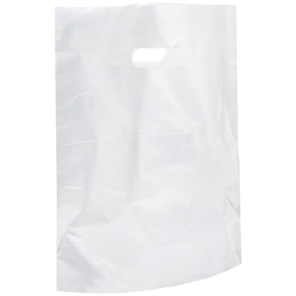 Polythene Carry Bags Large 475x160x650mm White, Pack of 50 OfficeMax