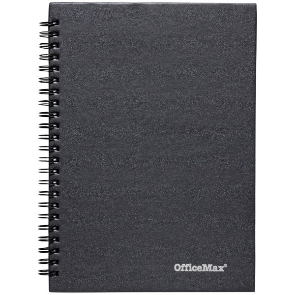 OfficeMax A5 Hard Cover Spiral Notebook 160 Pages FSC OfficeMax MySchool