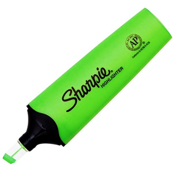 Highlighters Sharpie Clearview Green Highlighter Company Name