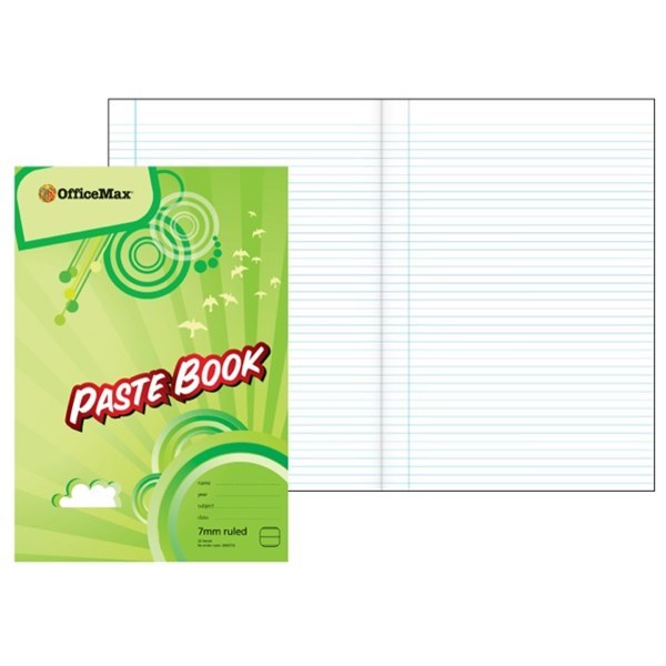 OfficeMax Paste Book Scrapbook Ruled 330x230mm 32 Leaves OfficeMax