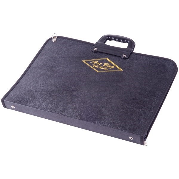 A3 Art Carry Case Zipped Polypropylene Black OfficeMax MySchool
