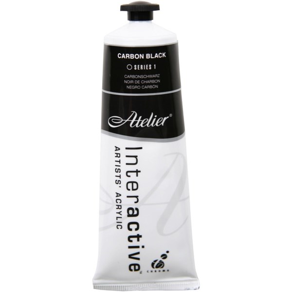 Atelier Interactive Acrylic Paint S1 80ml Carbon Black OfficeMax MySchool