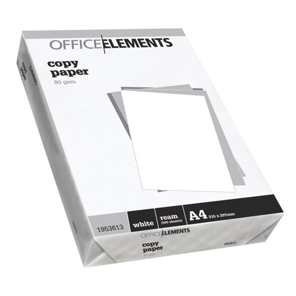 Office Elements A4 80gsm White Copy Paper, Pack of 500 OfficeMax MySchool
