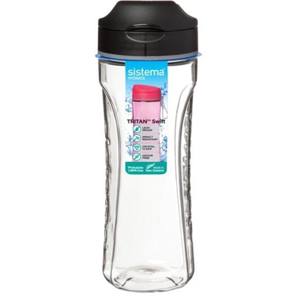 Sistema Drink Bottle 600ml Assorted Colours OfficeMax MySchool