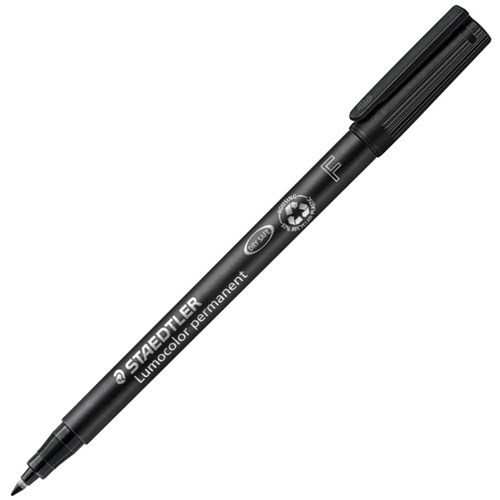 Staedtler Lumocolor 318 Black Permanent Pen Fine Tip