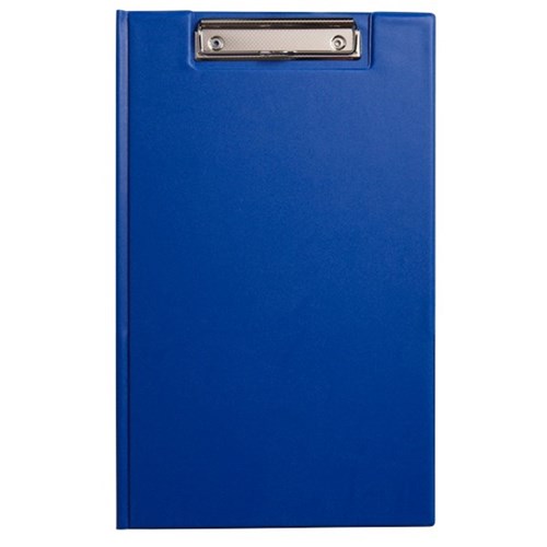 OfficeMax PVC Clipboard Folder Foolscap Blue