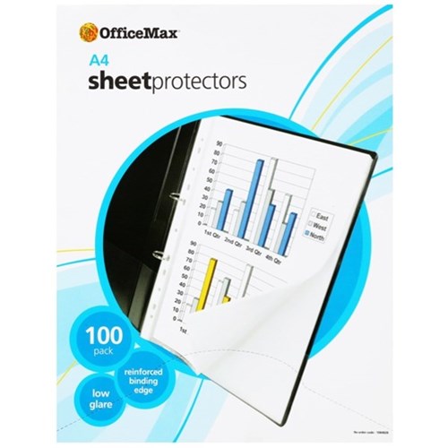 OfficeMax Copysafe Pockets A4 Clear, Box of 100 OfficeMax MySchool
