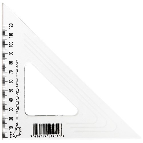 Taurus Set Square 45 Degrees 21cm