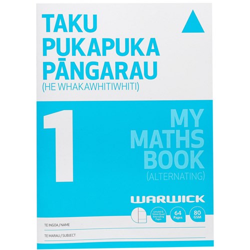 Warwick My Maths Book 1 10mm Quad Alternating Pages 32 Leaves