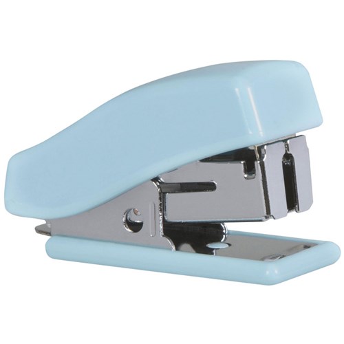 Marbig Mini Stapler With Staples Pastel Blue