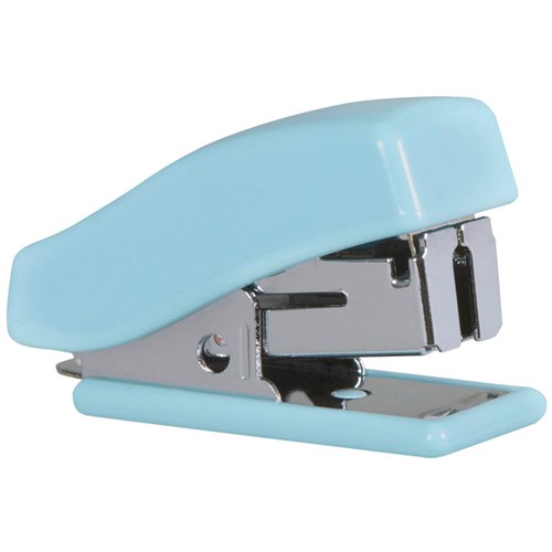 Marbig Mini Stapler With Staples Pastel Blue