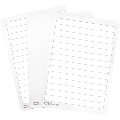 Quartet Flex Whiteboard Double Sided Plain/Lined A4, Pack of 30