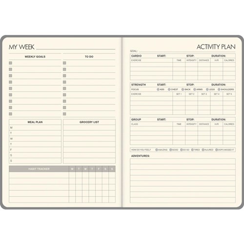 Collins Lifestyle Planner A5 Week To View Undated Tan
