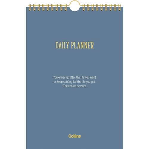 Collins Planner A5 Day Per Page Undated Motivational Assorted Designs