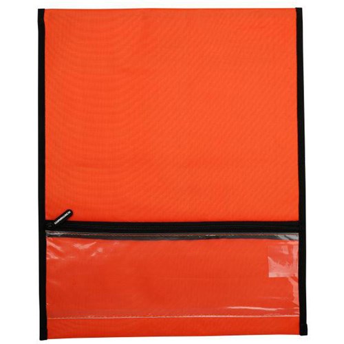 Warwick Homework Book Bag Hook & Loop Fastener Large 330x360mm Orange