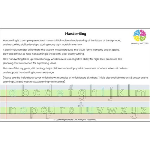 Learning Matters Handwriting Book
