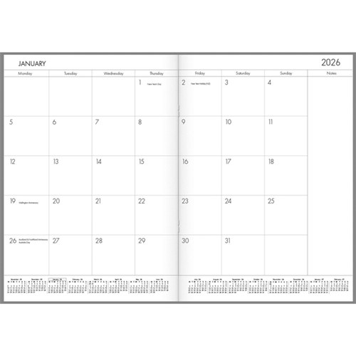 Collins Diary Planner A5 Month To View 2026 Botanical Assorted