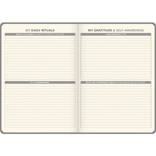 Collins A51 Diary A5 Day Per Page 2026 Gratitude & Goals Assorted Colours