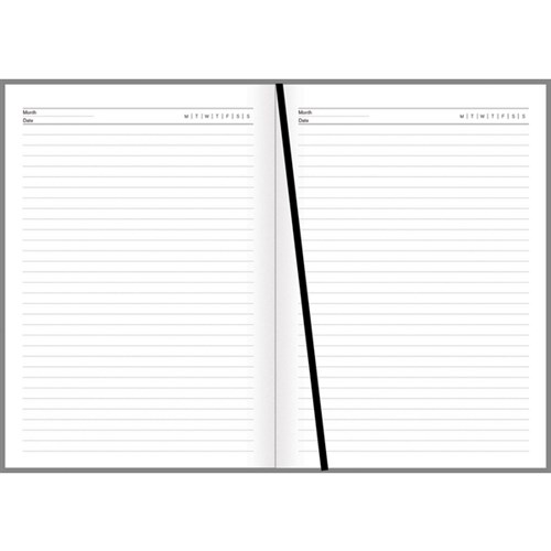 Collins A5 Diary Day Per Page Undated Kaleidoscope Assorted Designs