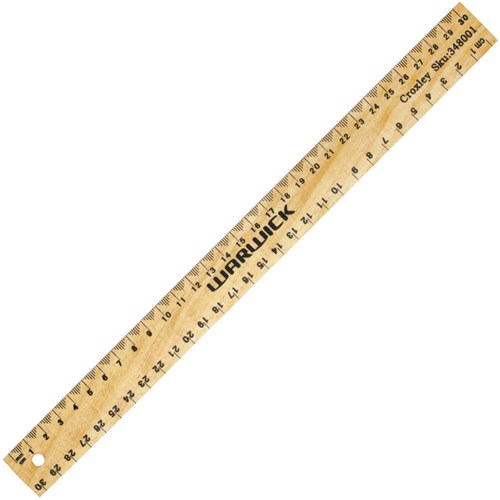 Wooden Ruler 30cm