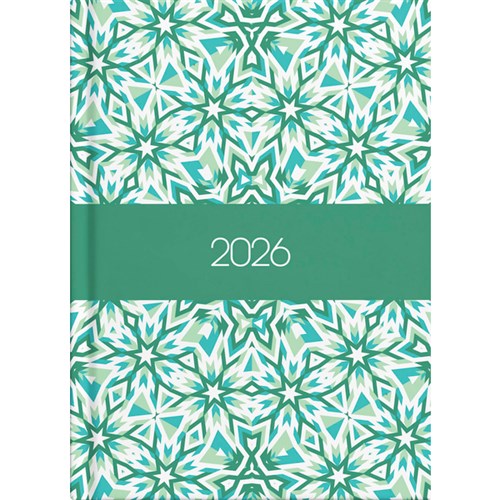 Collins A53 Diary A5 Week to View 2026 Kaleidoscope Assorted Designs